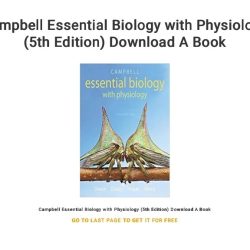 Physiology campbell biology essential edition louisville second university custom