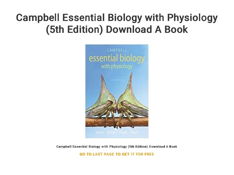 Physiology campbell biology essential edition louisville second university custom