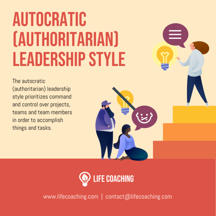 Autocratic leadership tends to be the best option when