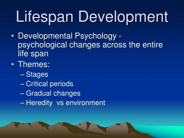 Lifespan development a chronological approach